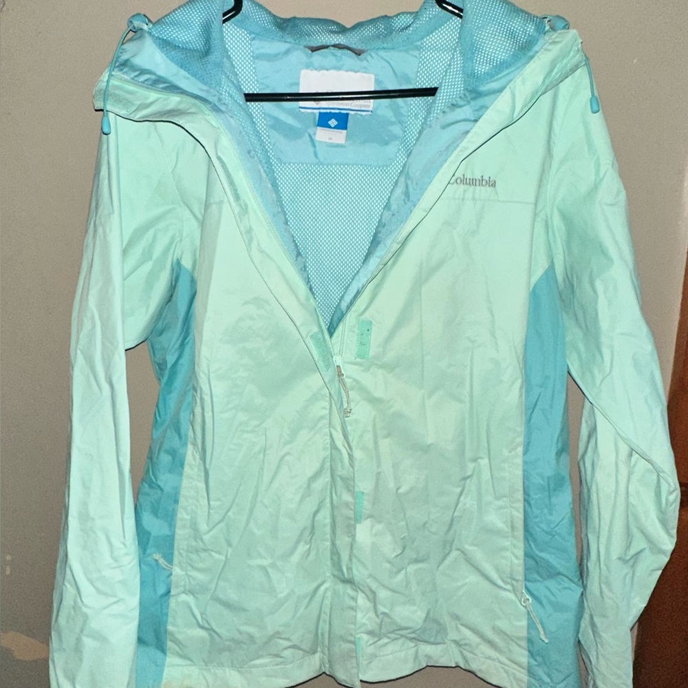 Columbia Women's Teal Rain jacket